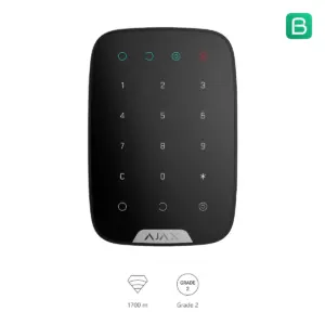 Ajax KeyPad zwart, vooraanzicht