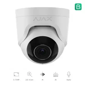 Ajax TurretCam wit, vooraanzicht