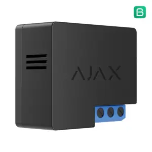 Ajax WallSwitch zwart, schuin aanzicht